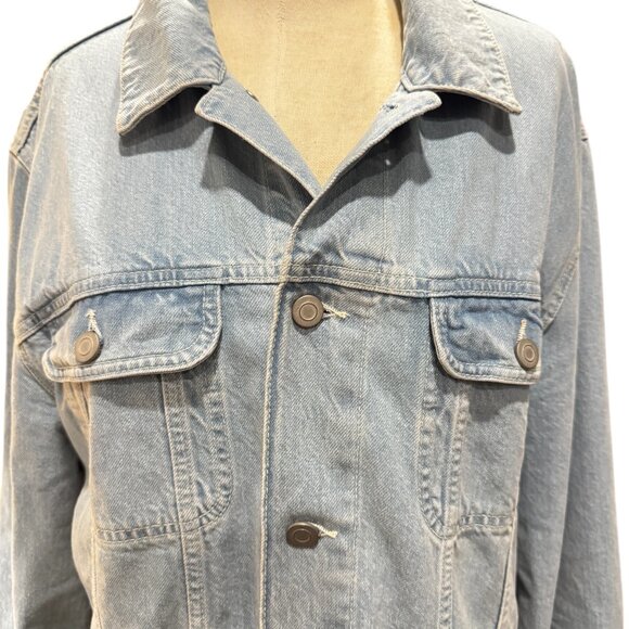 ASOS Light Wash Oversized 90s Denim Jacket – Size XXL - Picture 2 of 5